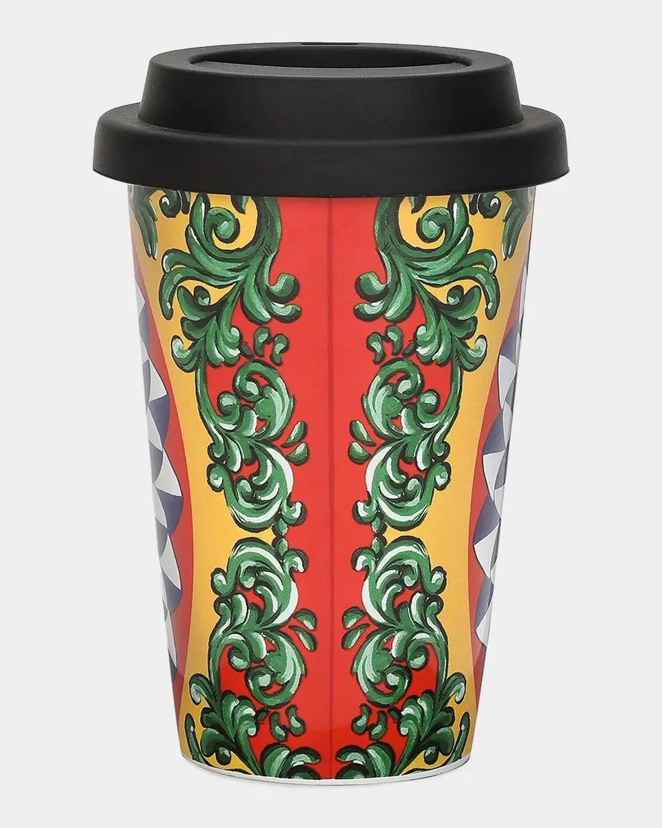 Dolce & Gabbana Carretto Ceramic Travel Mug | Thumbnail 3 Dolce & Gabbana Carretto Ceramic Travel Mug | Thumbnail 3