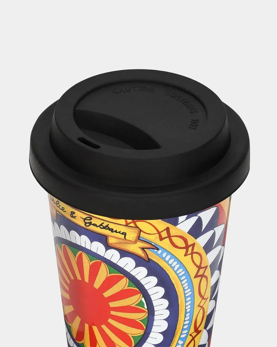 Dolce & Gabbana Carretto Ceramic Travel Mug | Thumbnail 4 Dolce & Gabbana Carretto Ceramic Travel Mug | Thumbnail 4