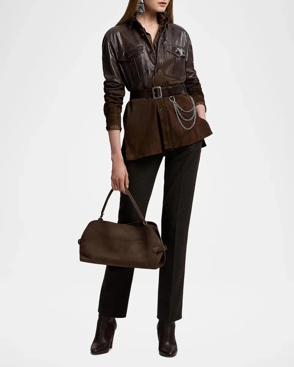 Ralph Lauren Collection Landry Lamb-Suede Shirt | Thumbnail 2 Ralph Lauren Collection Landry Lamb-Suede Shirt | Thumbnail 2