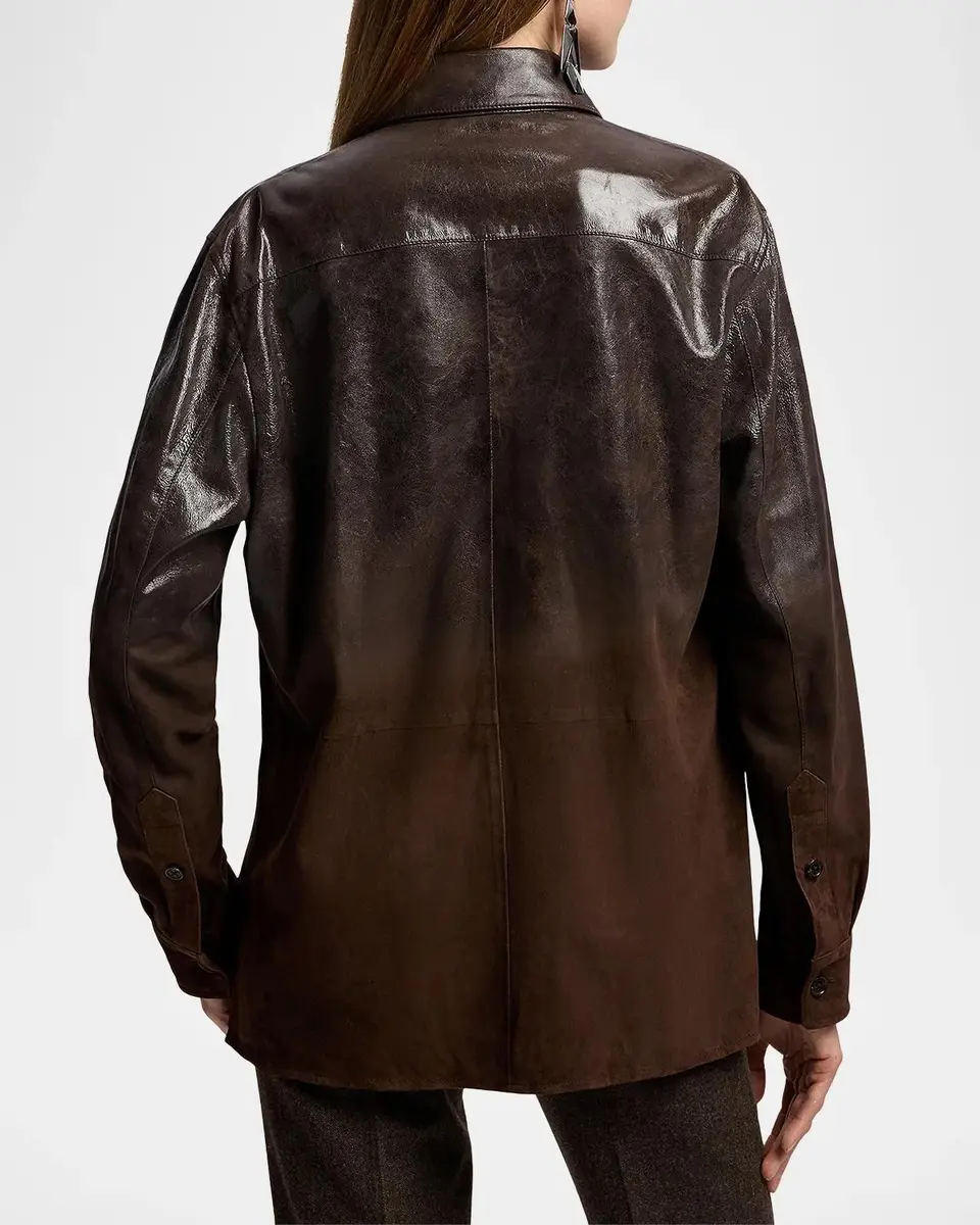 Ralph Lauren Collection Landry Lamb-Suede Shirt | Thumbnail 3 Ralph Lauren Collection Landry Lamb-Suede Shirt | Thumbnail 3