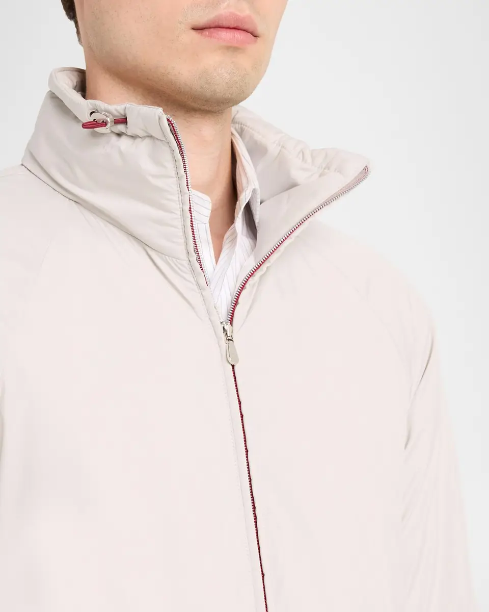 Brunello Cucinelli Men's Thermor Stand Collar Full-Zip Jacket | Thumbnail 5 Brunello Cucinelli Men's Thermor Stand Collar Full-Zip Jacket | Thumbnail 5