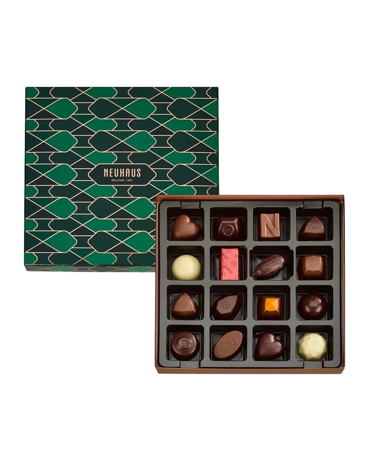 Neuhaus Chocolate 12-Piece Mixed Holiday Chocolates Collection