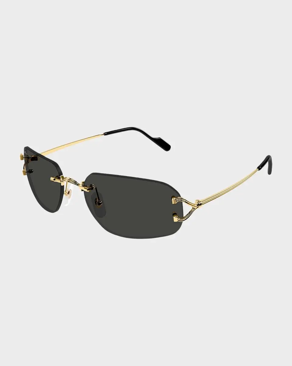 Cartier Men's Rimless Rectangle Sunglasses | Thumbnail 2 Cartier Men's Rimless Rectangle Sunglasses | Thumbnail 2
