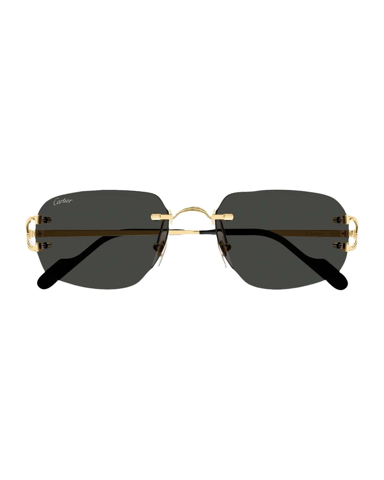 Men's Rimless Rectangle Sunglasses