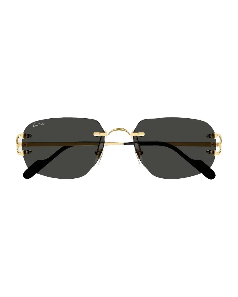 Men's Rimless Rectangle Sunglasses Men's Rimless Rectangle Sunglasses