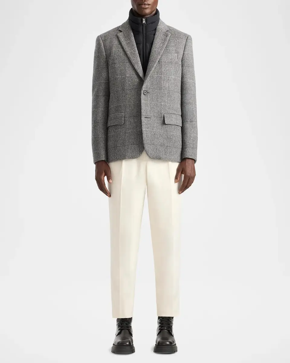 Mackage Men's Sutton Plaid Wool Jacket | Thumbnail 2