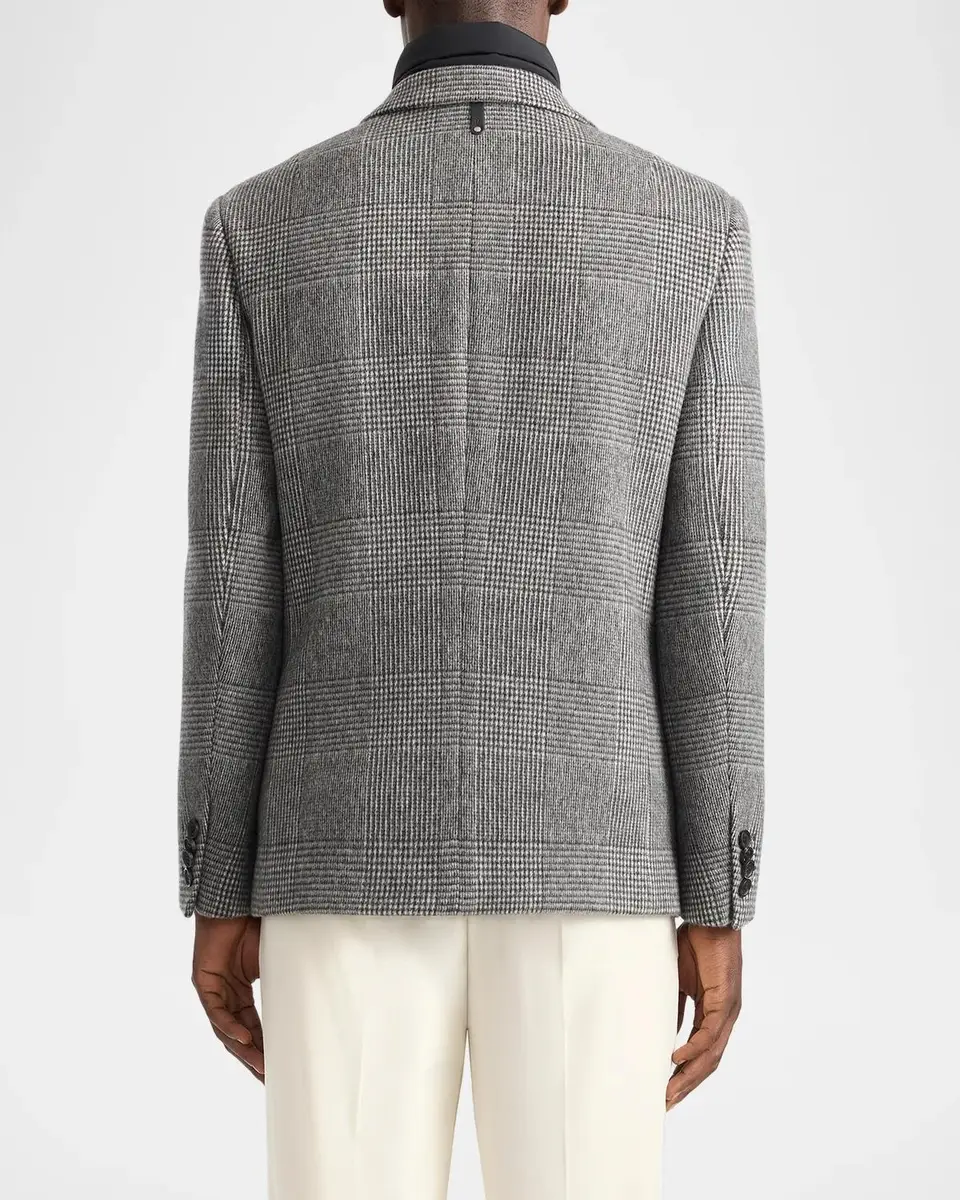 Mackage Men's Sutton Plaid Wool Jacket | Thumbnail 3