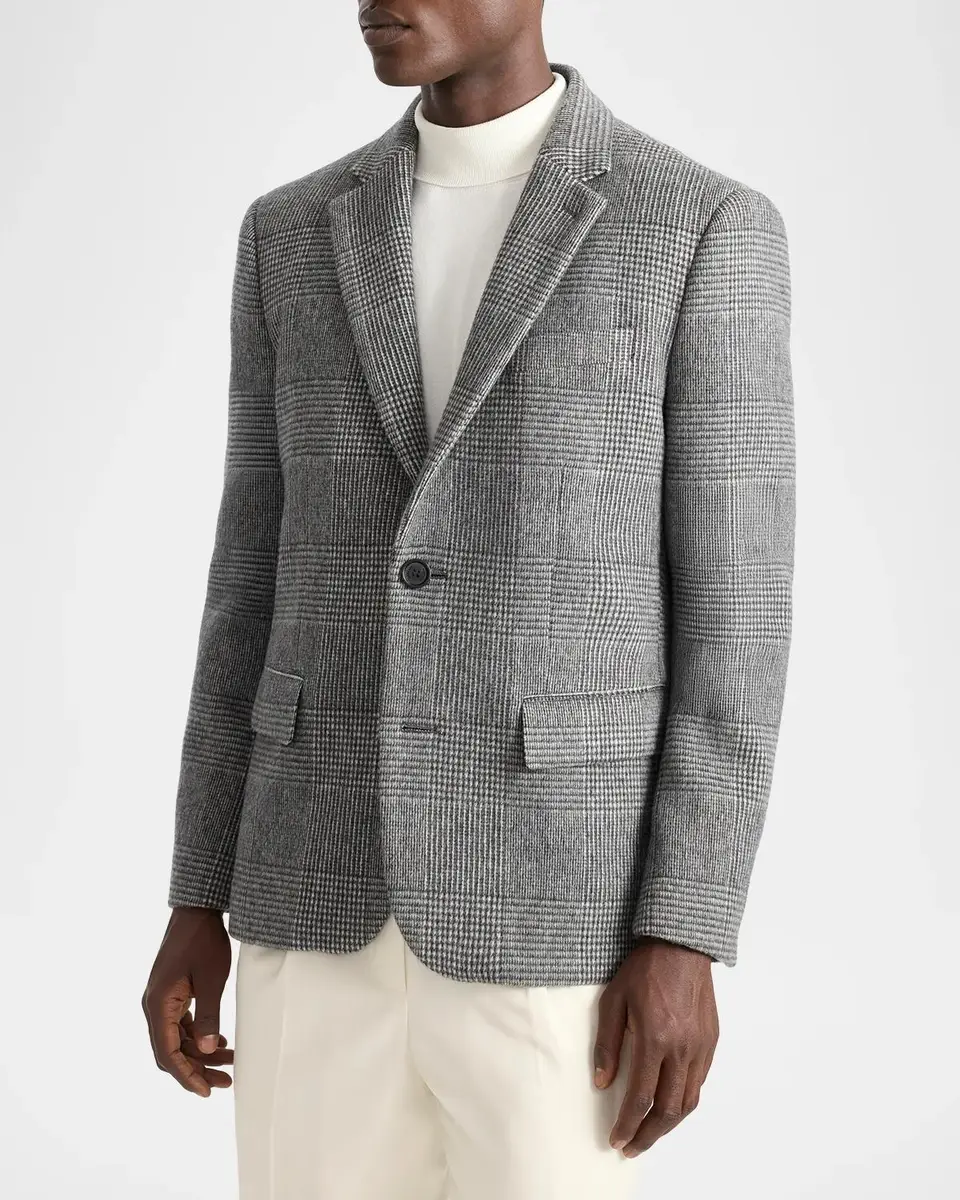 Mackage Men's Sutton Plaid Wool Jacket | Thumbnail 4
