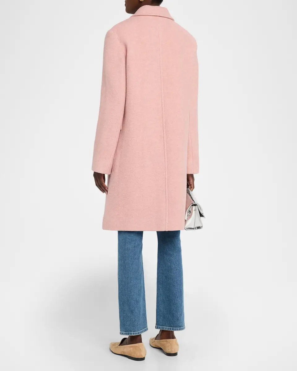 Fleurette Textured Wool-Blend Straight Coat | Thumbnail 3