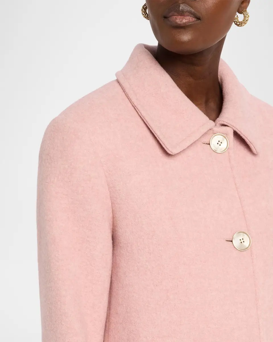 Fleurette Textured Wool-Blend Straight Coat | Thumbnail 5