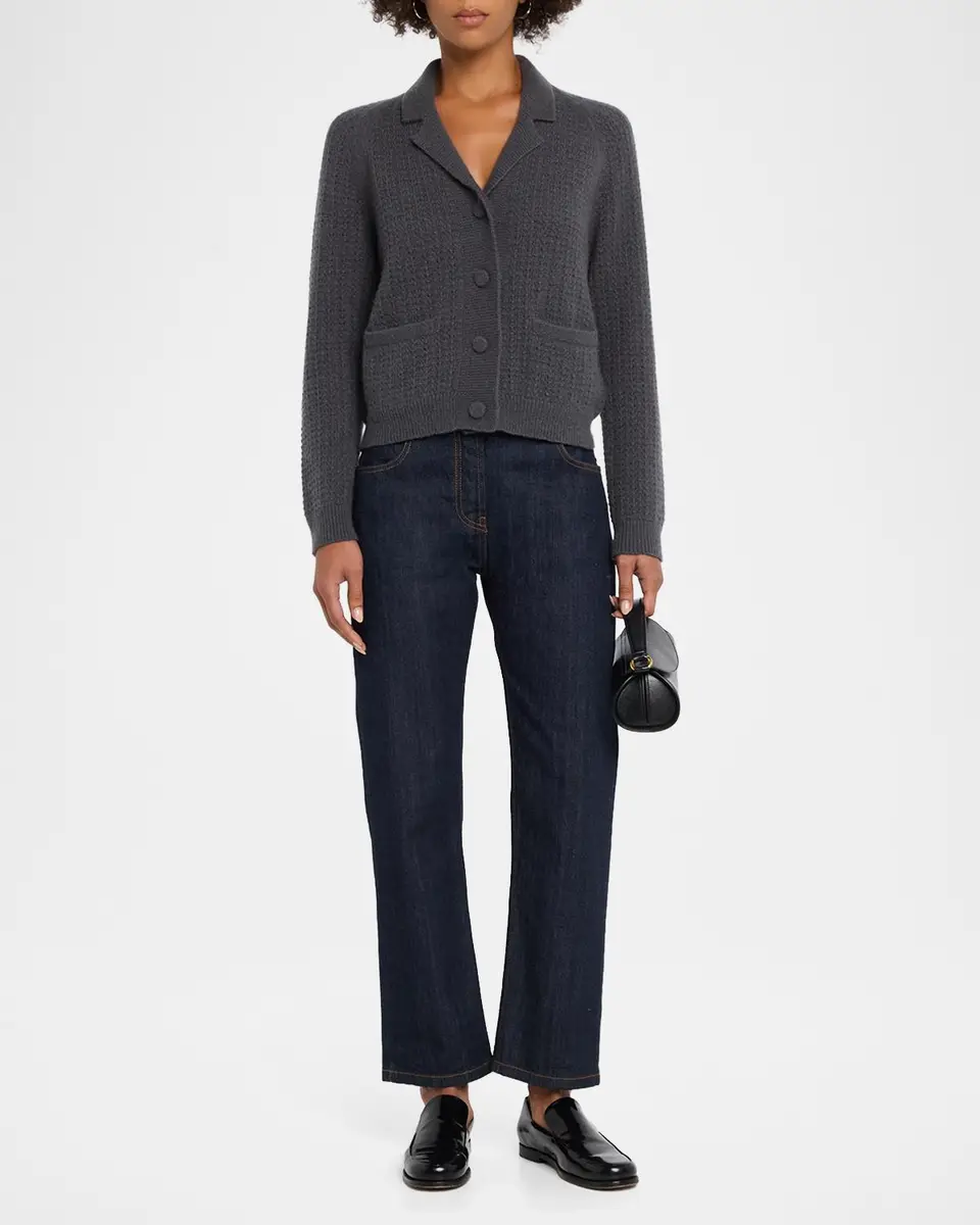 TSE Cashmere Cashmere Pointelle-Knit Cardigan | Thumbnail 2 TSE Cashmere Cashmere Pointelle-Knit Cardigan | Thumbnail 2