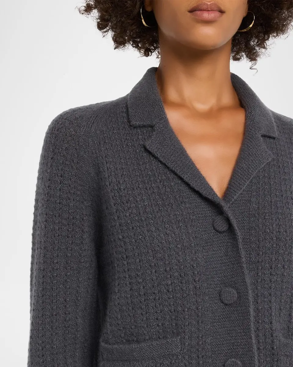 TSE Cashmere Cashmere Pointelle-Knit Cardigan | Thumbnail 5 TSE Cashmere Cashmere Pointelle-Knit Cardigan | Thumbnail 5