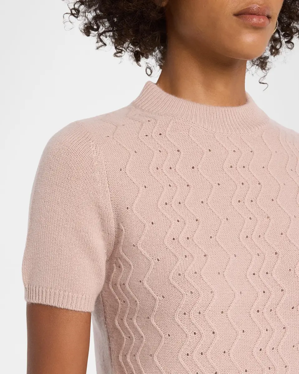 TSE Cashmere Cashmere Textured Mock Turtleneck Sweater | Thumbnail 5 TSE Cashmere Cashmere Textured Mock Turtleneck Sweater | Thumbnail 5