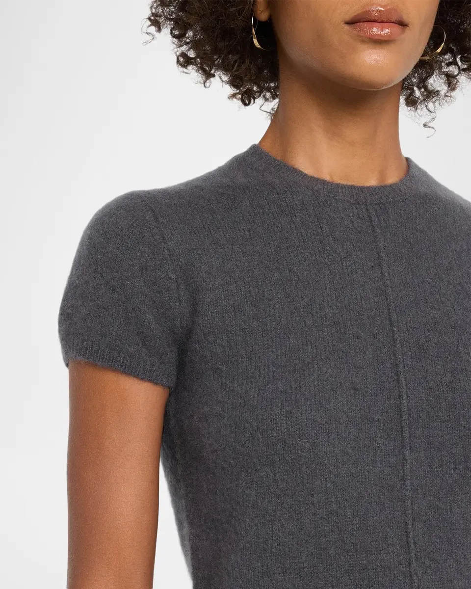 TSE Cashmere Boucle Cashmere Short-Sleeve Sweater | Thumbnail 5 TSE Cashmere Boucle Cashmere Short-Sleeve Sweater | Thumbnail 5