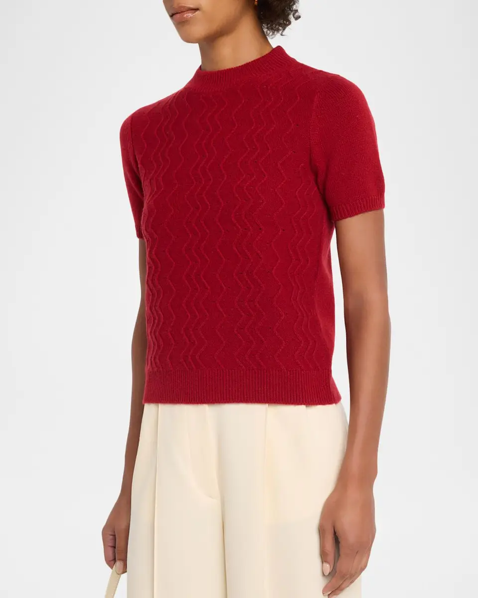 TSE Cashmere Cashmere Textured Mock Turtleneck Sweater | Thumbnail 4 TSE Cashmere Cashmere Textured Mock Turtleneck Sweater | Thumbnail 4