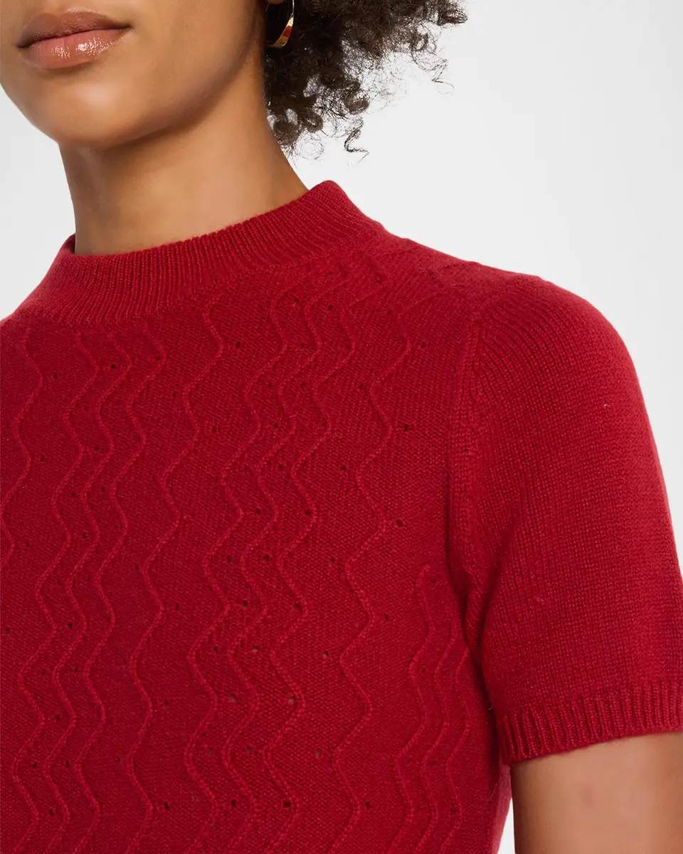 TSE Cashmere Cashmere Textured Mock Turtleneck Sweater | Thumbnail 5 TSE Cashmere Cashmere Textured Mock Turtleneck Sweater | Thumbnail 5