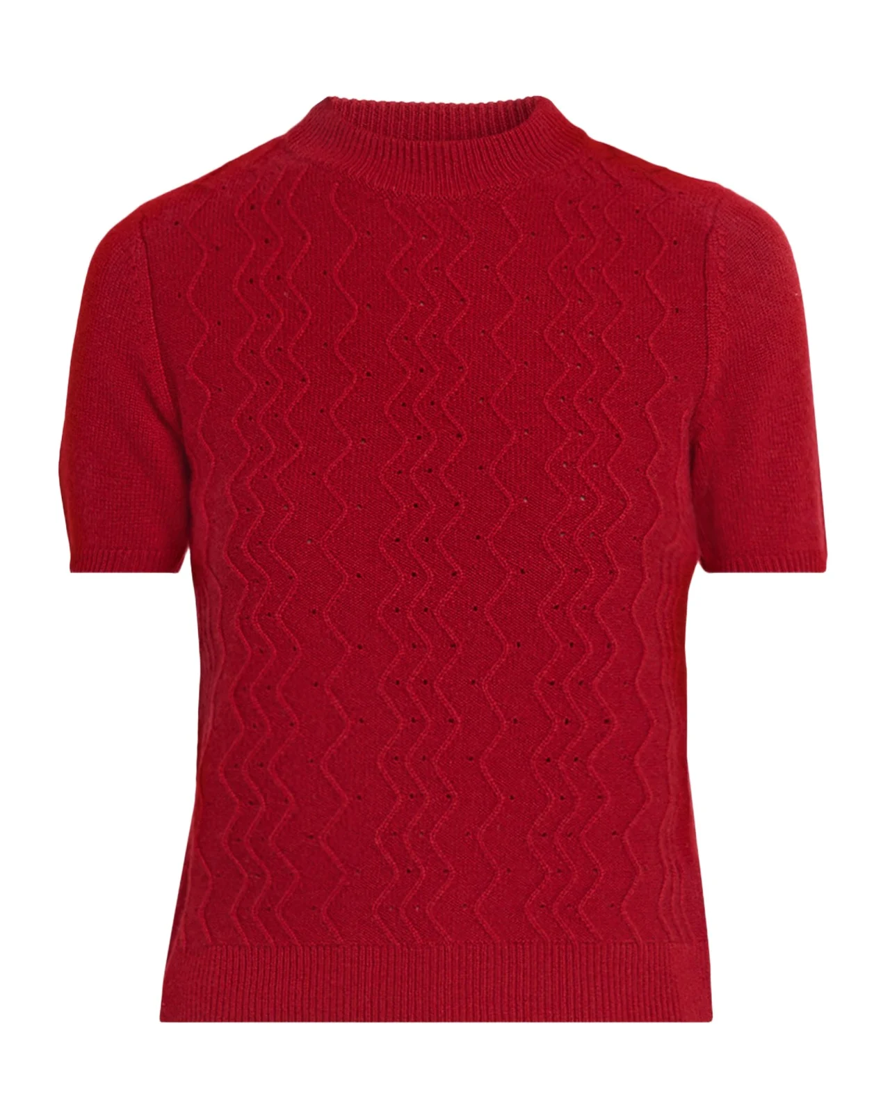 Cashmere Textured Mock Turtleneck Sweater
