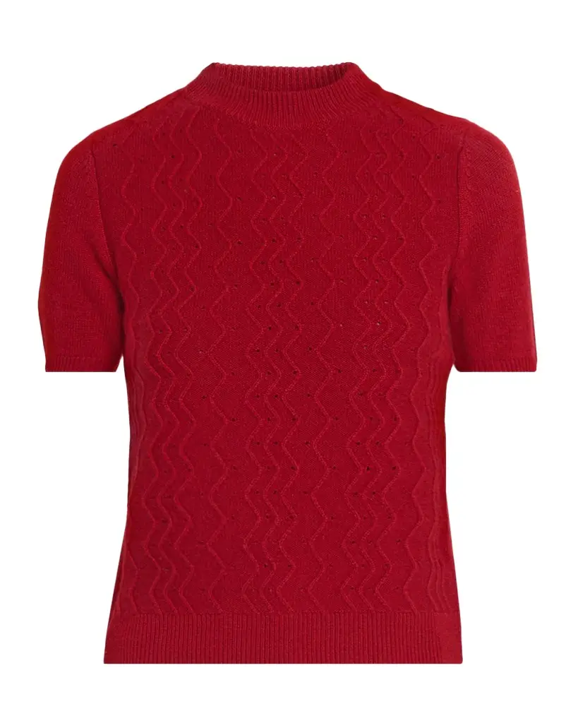 TSE Cashmere Cashmere Textured Mock Turtleneck Sweater