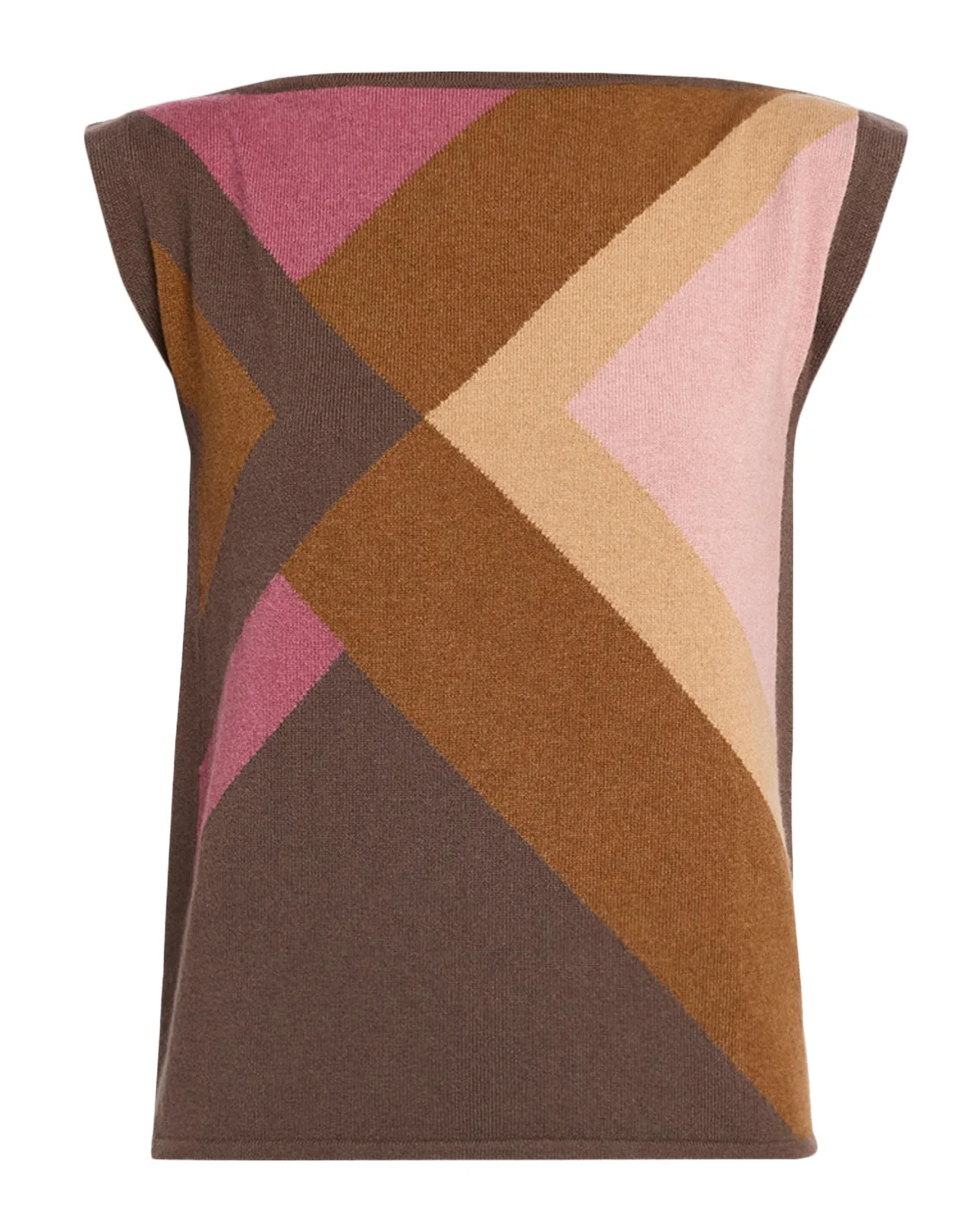 Cashmere Geometric Intarsia Sweater Cashmere Geometric Intarsia Sweater