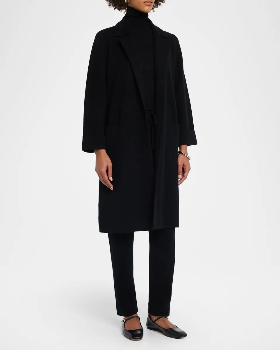 TSE Cashmere Cashmere Long Open-Front Coat | Thumbnail 4 TSE Cashmere Cashmere Long Open-Front Coat | Thumbnail 4