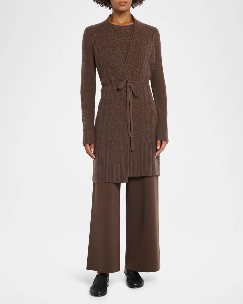 TSE Cashmere Cashmere Cable-Knit Wrap Cardigan | Thumbnail 4 TSE Cashmere Cashmere Cable-Knit Wrap Cardigan | Thumbnail 4