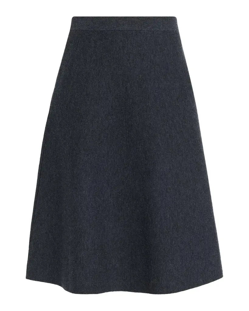 TSE Cashmere Knit A-Line Midi Skirt