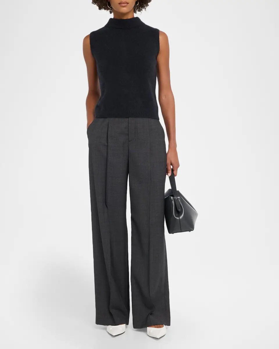 TSE Cashmere Cashmere Sleeveless Mock Turtleneck Sweater | Thumbnail 2
