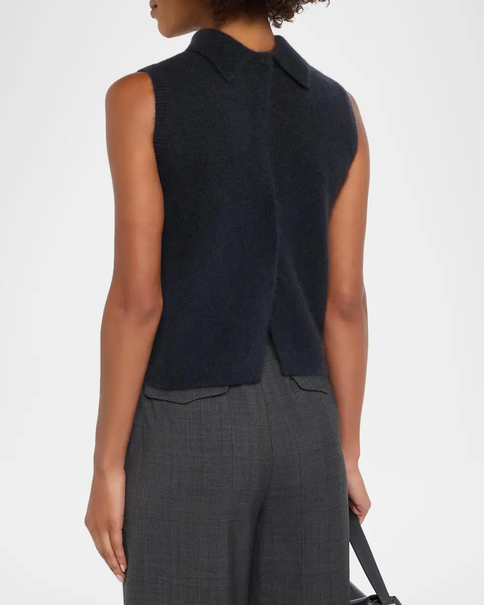 TSE Cashmere Cashmere Sleeveless Mock Turtleneck Sweater | Thumbnail 3