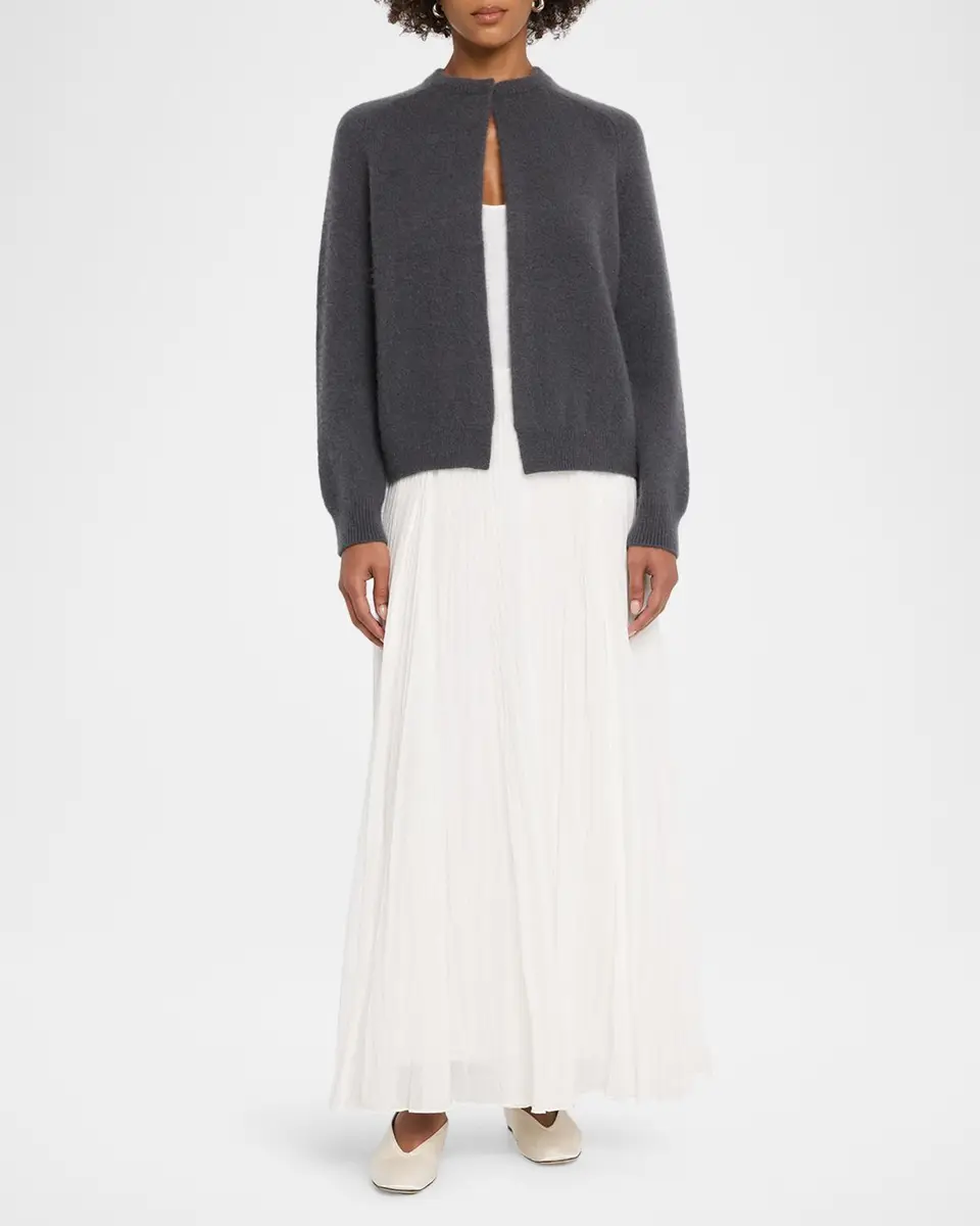 TSE Cashmere Cashmere Boucle Crewneck Cardigan | Thumbnail 2 TSE Cashmere Cashmere Boucle Crewneck Cardigan | Thumbnail 2