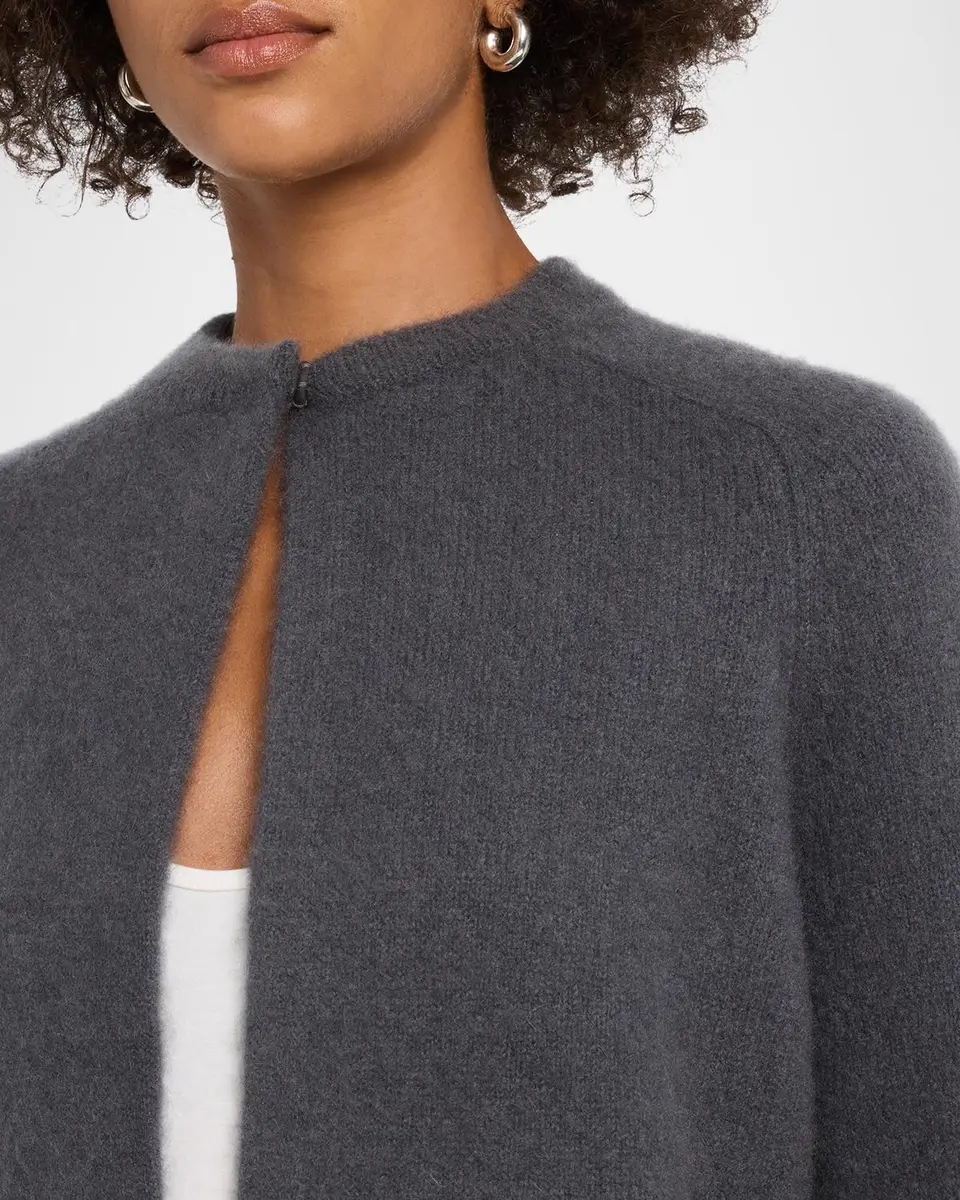 TSE Cashmere Cashmere Boucle Crewneck Cardigan | Thumbnail 5 TSE Cashmere Cashmere Boucle Crewneck Cardigan | Thumbnail 5