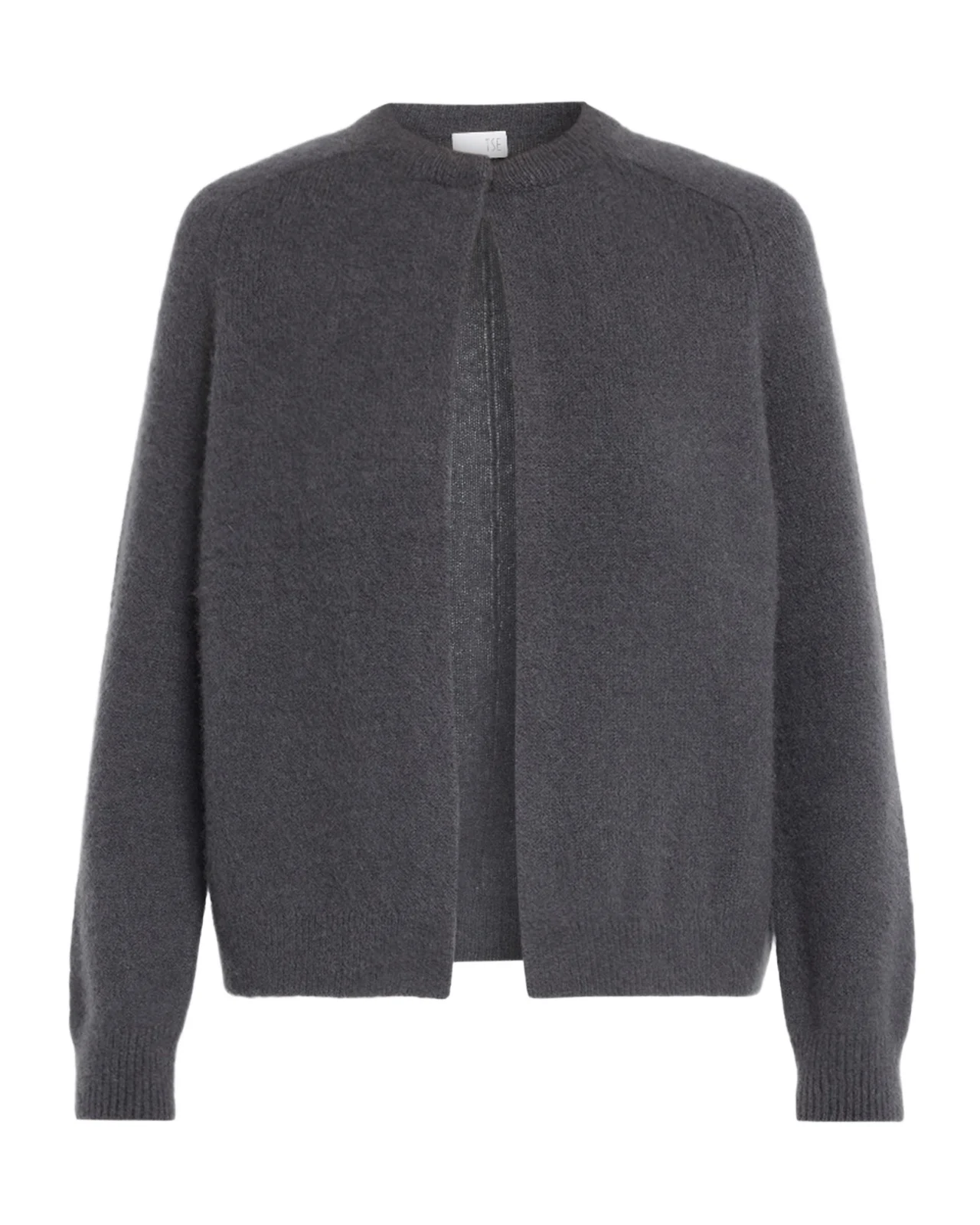 Cashmere Boucle Crewneck Cardigan Cashmere Boucle Crewneck Cardigan