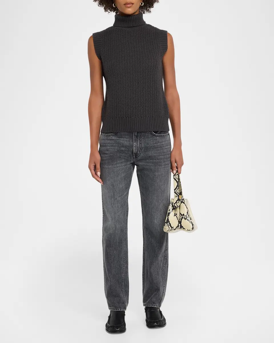 TSE Cashmere Cashmere Sleeveless Turtleneck Sweater | Thumbnail 2 TSE Cashmere Cashmere Sleeveless Turtleneck Sweater | Thumbnail 2