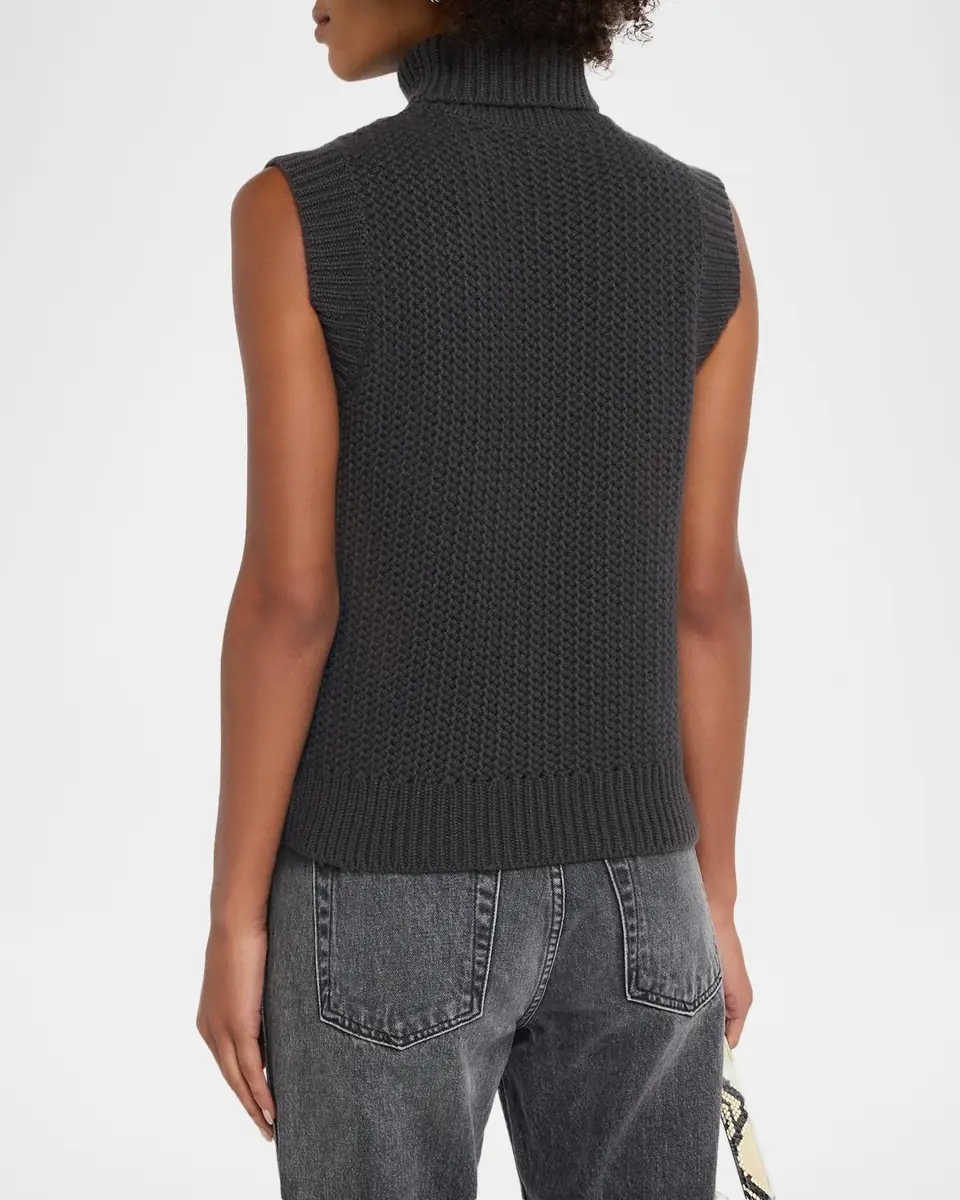 TSE Cashmere Cashmere Sleeveless Turtleneck Sweater | Thumbnail 3 TSE Cashmere Cashmere Sleeveless Turtleneck Sweater | Thumbnail 3