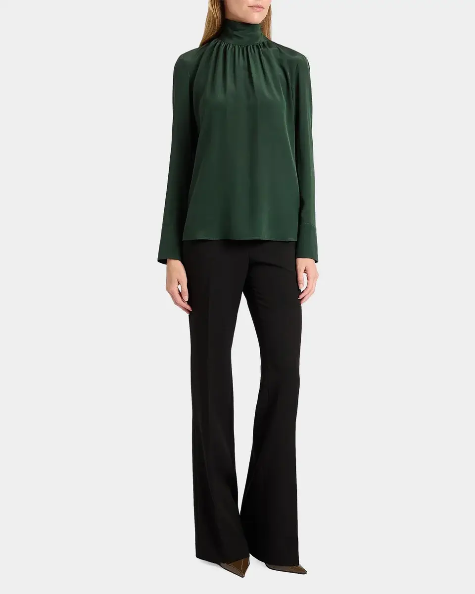 Santorelli Silk Turtleneck Blouse | Thumbnail 2 Santorelli Silk Turtleneck Blouse | Thumbnail 2