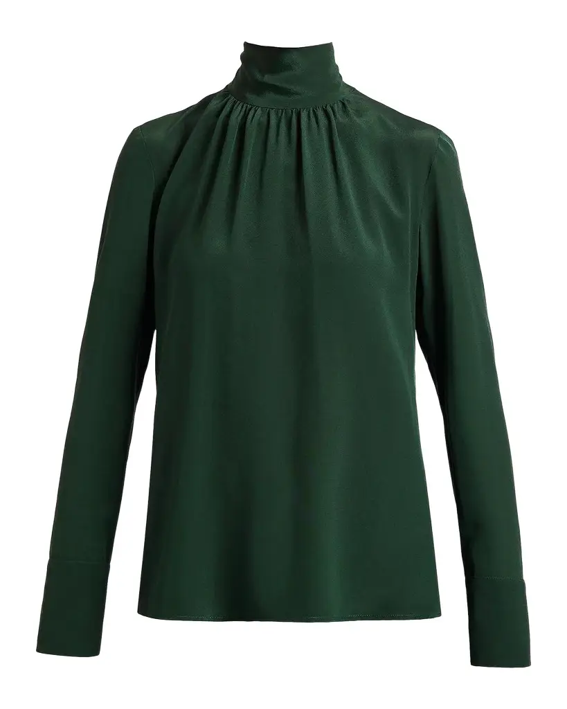 Silk Turtleneck Blouse Silk Turtleneck Blouse