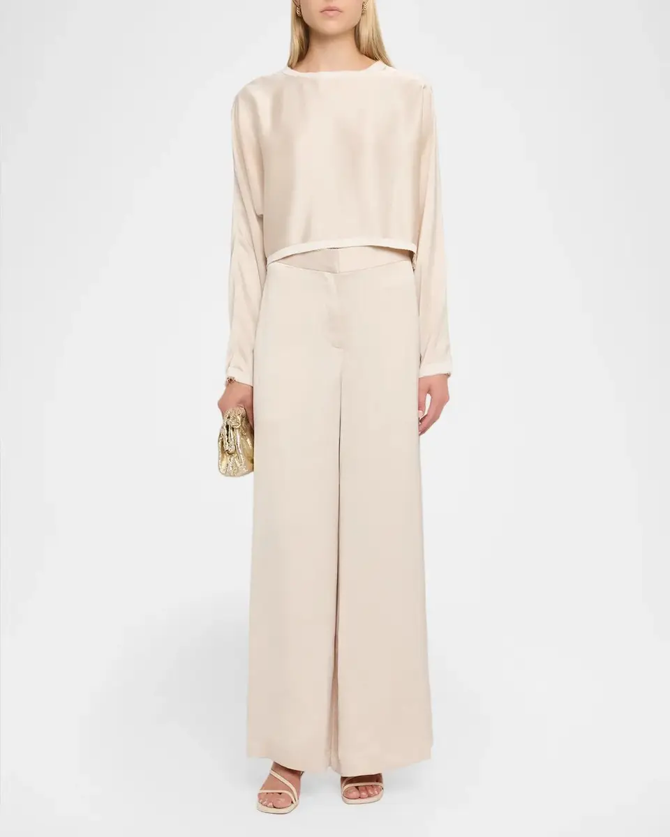 JBQ Arlan Satin Wide-Leg High-Rise Pants | Thumbnail 2 JBQ Arlan Satin Wide-Leg High-Rise Pants | Thumbnail 2