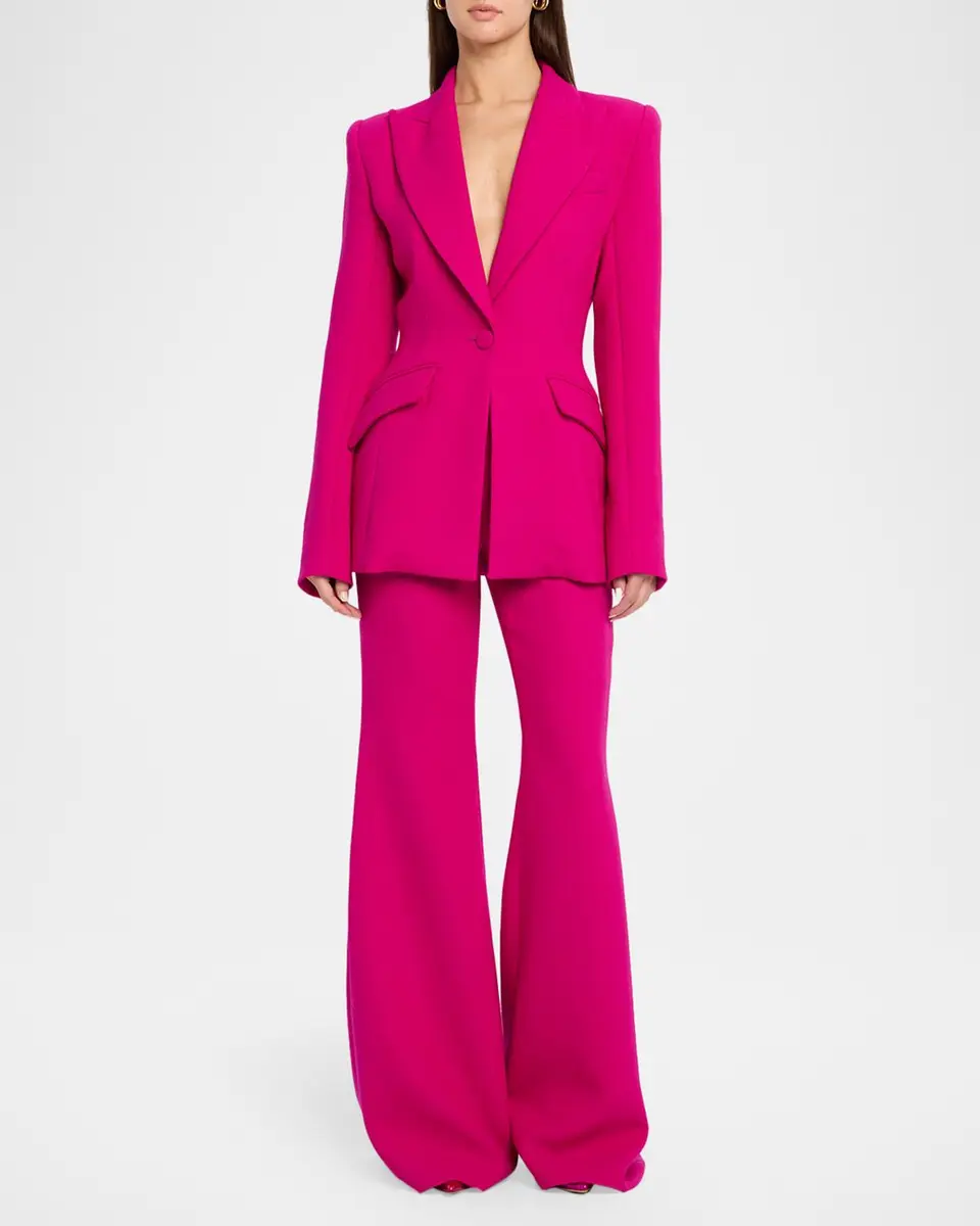 Sergio Hudson High-Waisted Flared-Leg Pants | Thumbnail 2 Sergio Hudson High-Waisted Flared-Leg Pants | Thumbnail 2