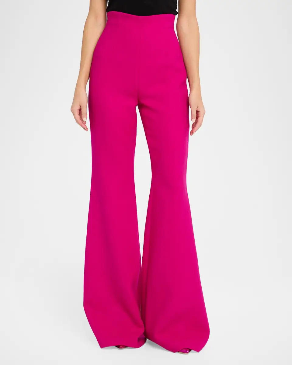 Sergio Hudson High-Waisted Flared-Leg Pants | Thumbnail 4 Sergio Hudson High-Waisted Flared-Leg Pants | Thumbnail 4