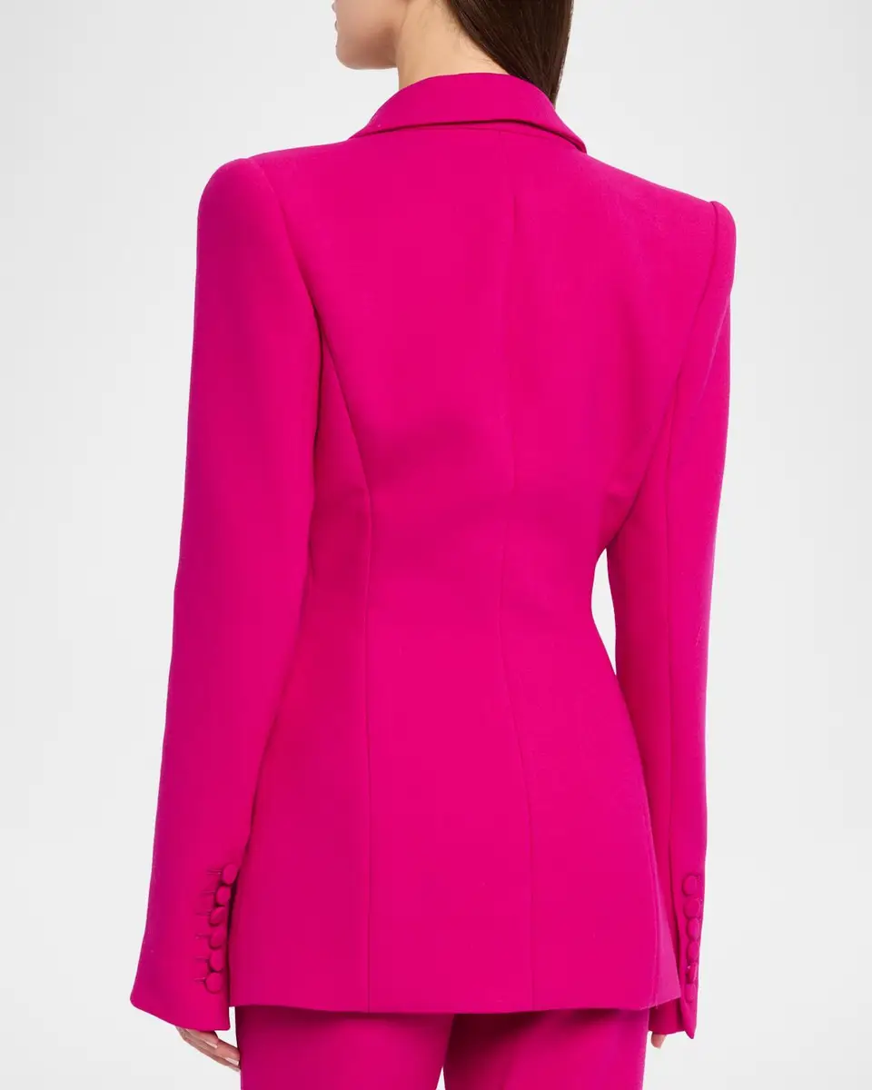 Sergio Hudson Crepe Single-Breasted Blazer | Thumbnail 3