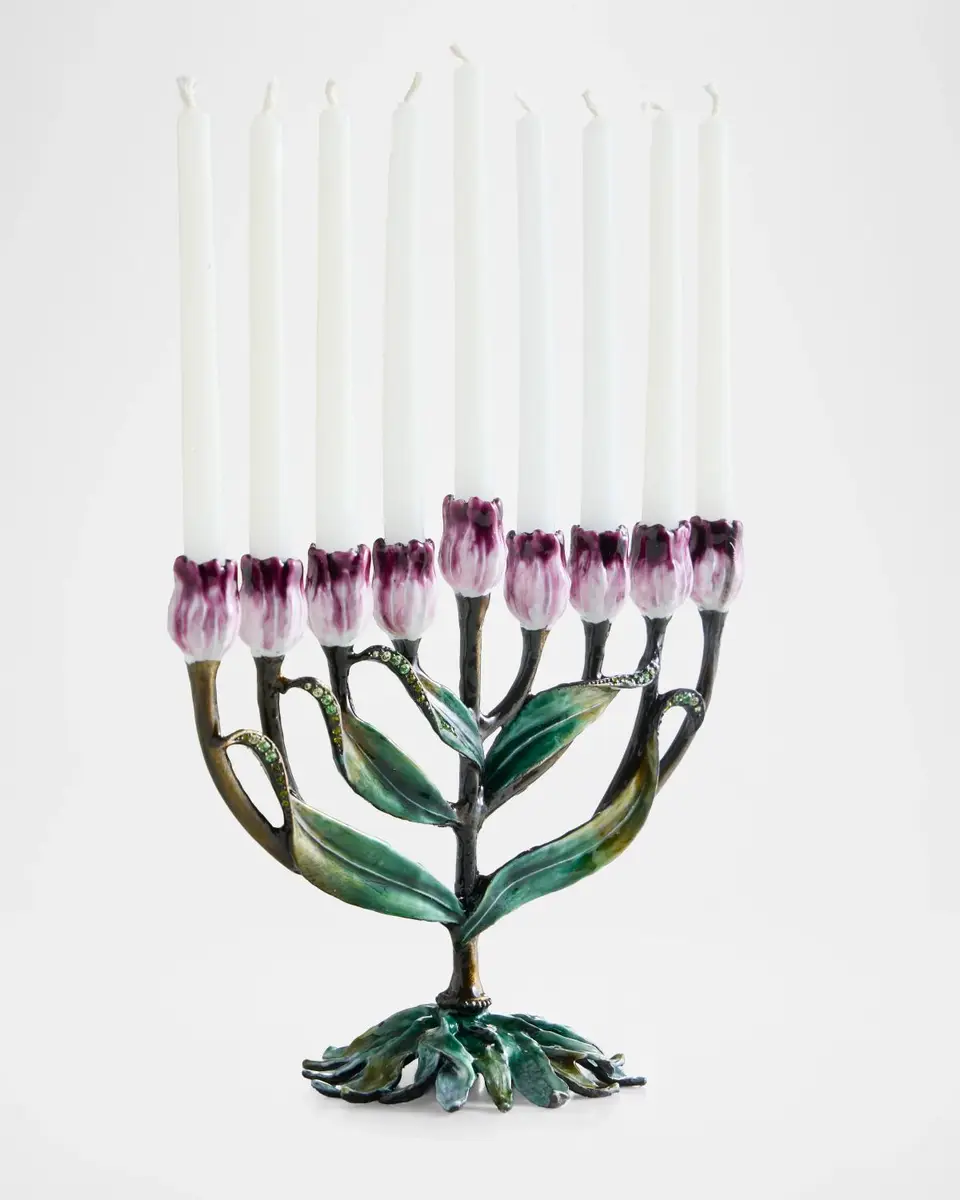 Tizo Jeweled Tulip Menorah | Thumbnail 2