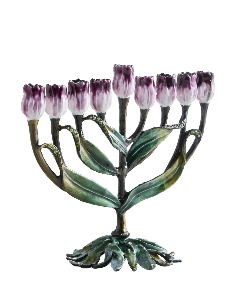 Tizo Jeweled Tulip Menorah | Thumbnail 3