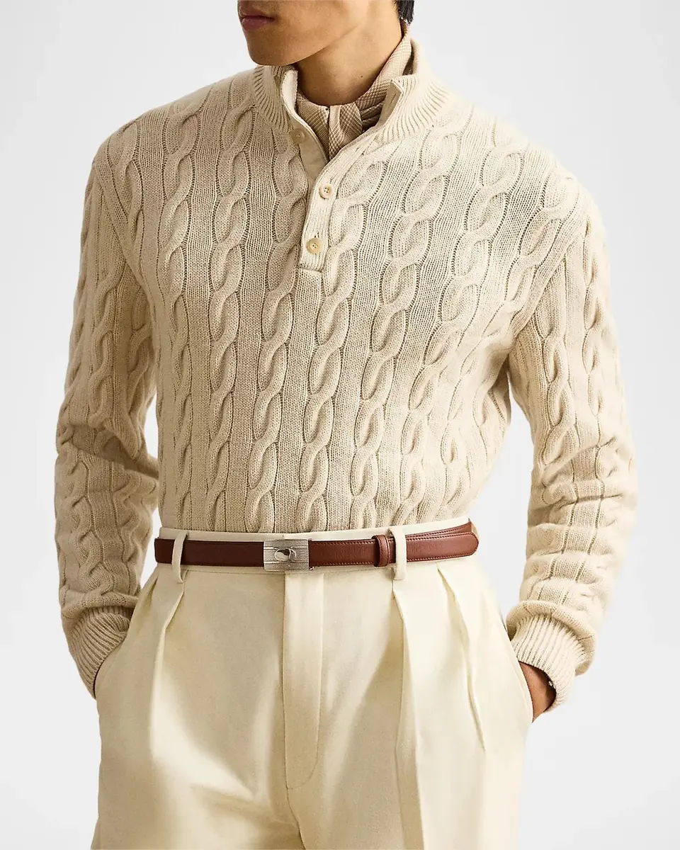 Ralph Lauren Purple Label Cable-Knit Cashmere Sweater | Thumbnail 4 Ralph Lauren Purple Label Cable-Knit Cashmere Sweater | Thumbnail 4