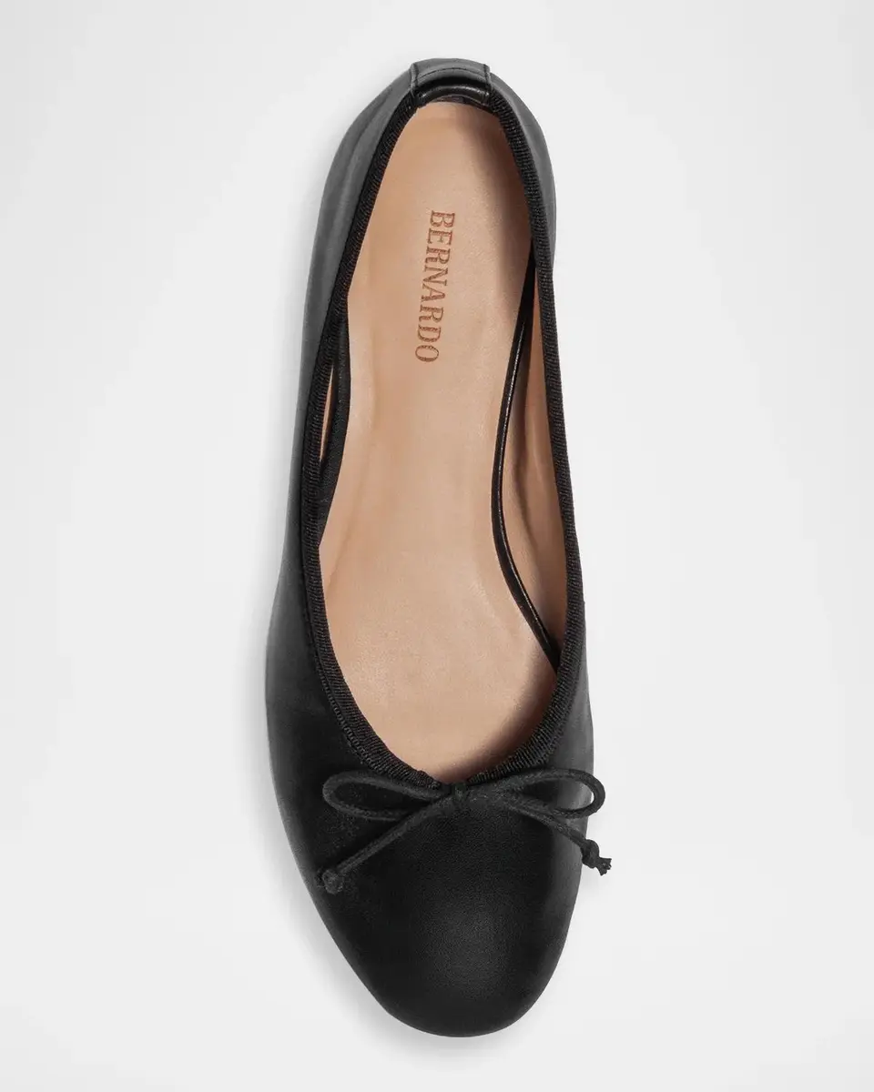 Bernardo Barbara Crinkle Metallic Leather Ballerina Flats | Thumbnail 3 Bernardo Barbara Crinkle Metallic Leather Ballerina Flats | Thumbnail 3