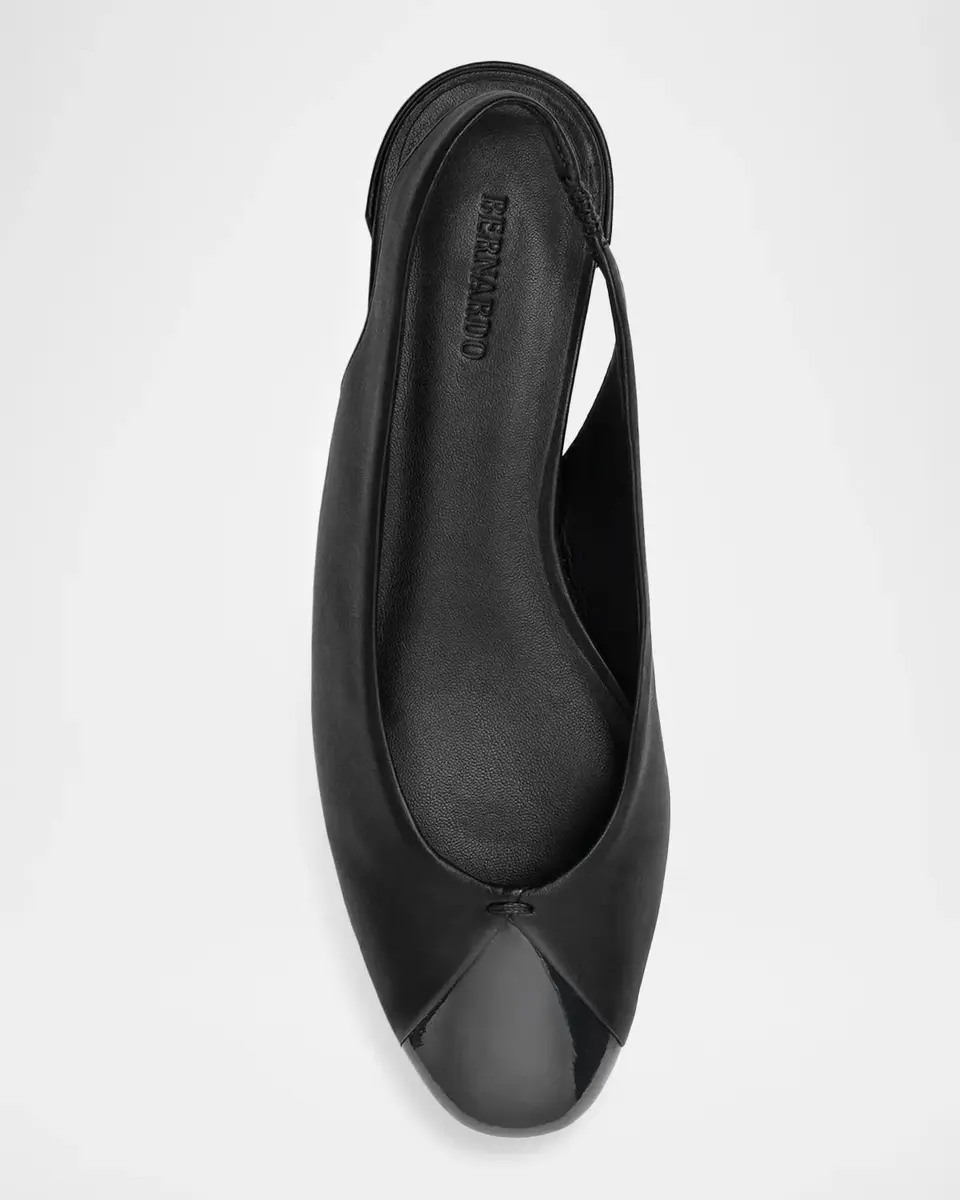 Bernardo Nia Mixed Leather Slingback Flats | Thumbnail 3 Bernardo Nia Mixed Leather Slingback Flats | Thumbnail 3