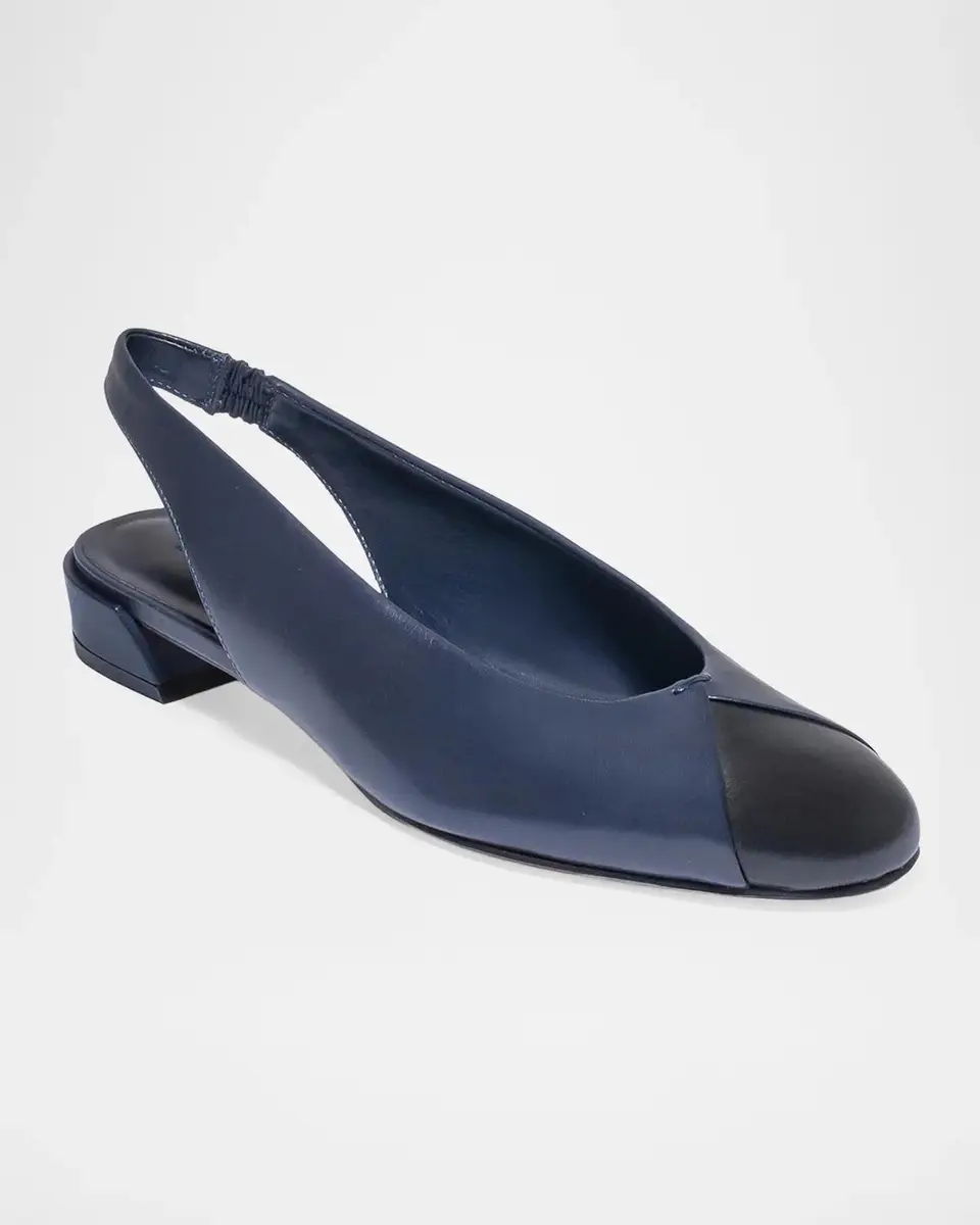 Bernardo Nia Mixed Leather Slingback Flats | Thumbnail 2 Bernardo Nia Mixed Leather Slingback Flats | Thumbnail 2