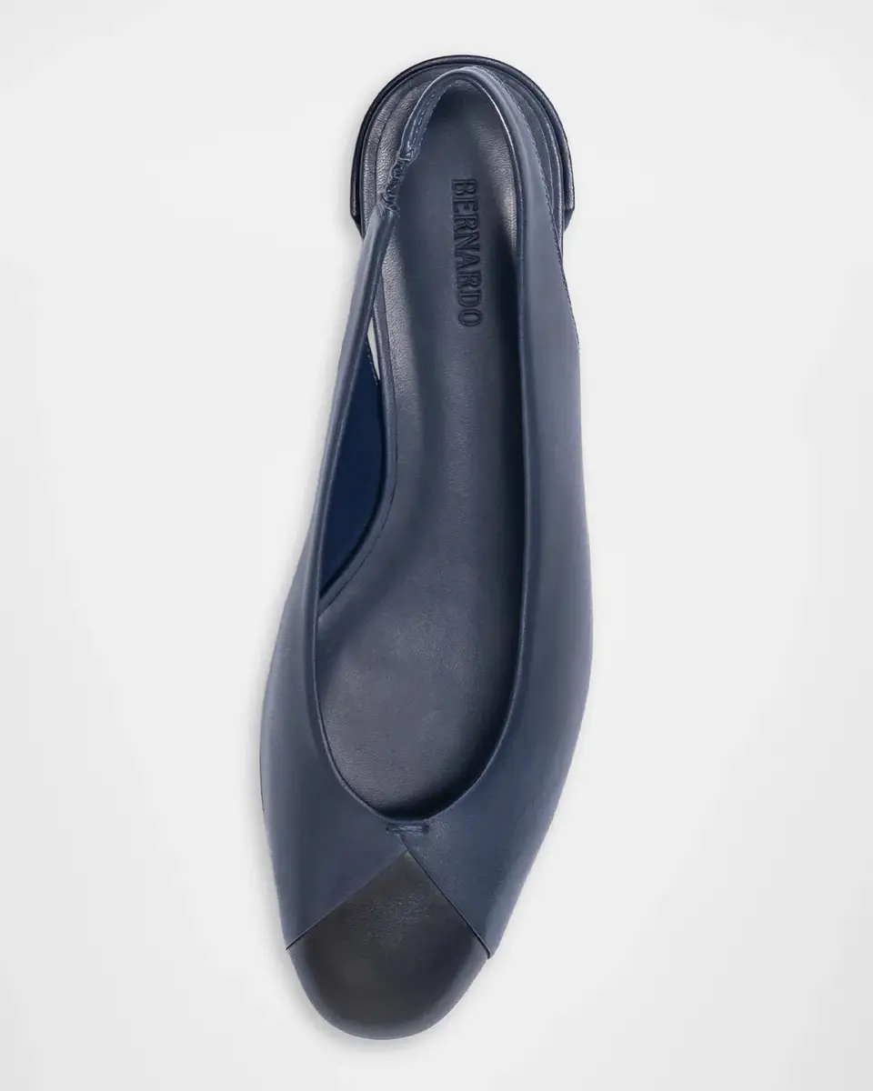 Bernardo Nia Mixed Leather Slingback Flats | Thumbnail 3 Bernardo Nia Mixed Leather Slingback Flats | Thumbnail 3