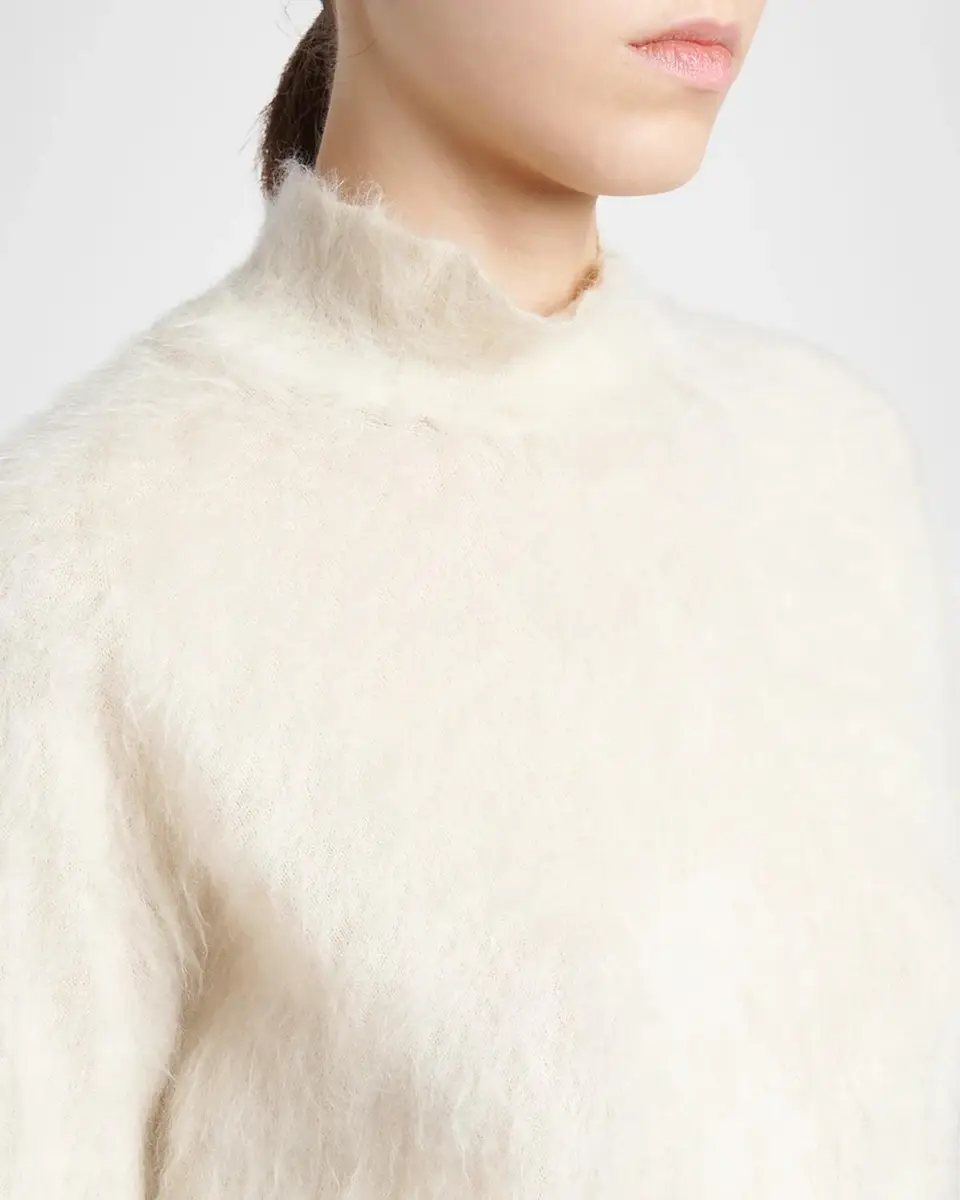 Tom Ford Soft Mohair-Silk Crop Turtleneck Sweater | Thumbnail 5 Tom Ford Soft Mohair-Silk Crop Turtleneck Sweater | Thumbnail 5
