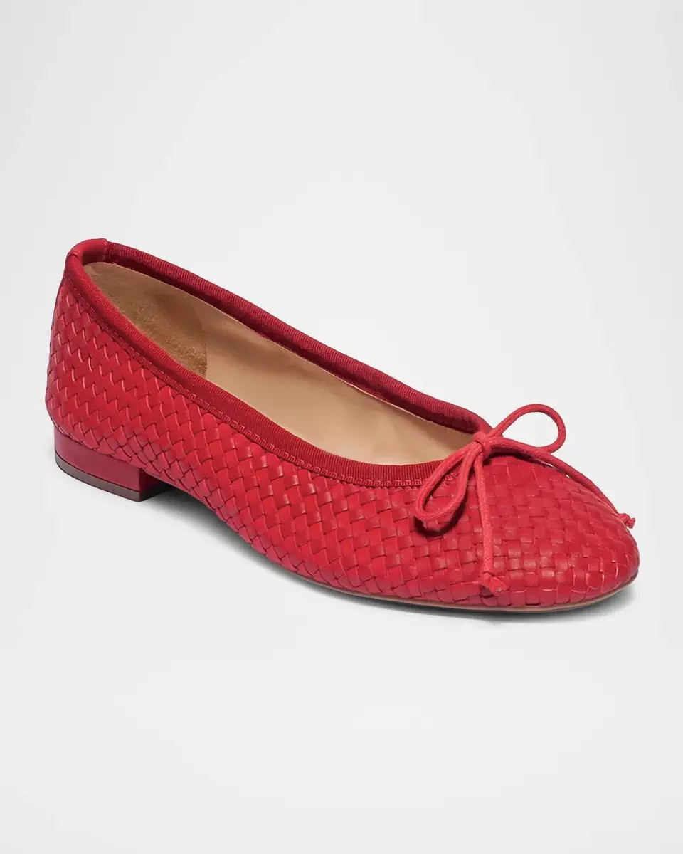 Bernardo Blanche Woven Metallic Leather Ballerina Flats | Thumbnail 2 Bernardo Blanche Woven Metallic Leather Ballerina Flats | Thumbnail 2