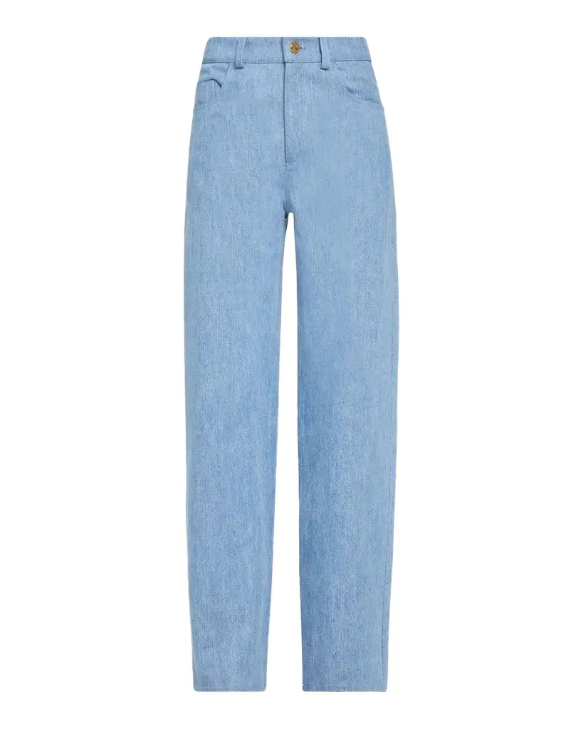 Mid-Rise Denim Straight-Leg Pants Mid-Rise Denim Straight-Leg Pants