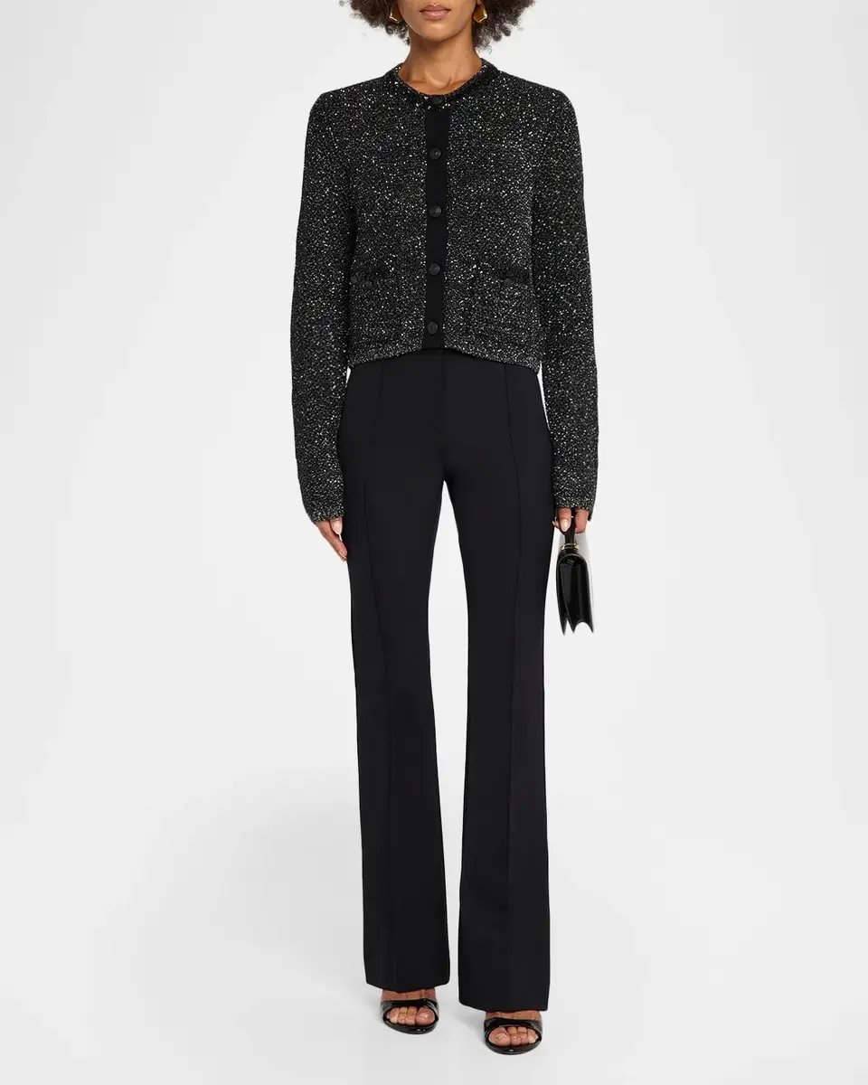 Milly Reece Metallic Button-Front Cardigan | Thumbnail 2 Milly Reece Metallic Button-Front Cardigan | Thumbnail 2